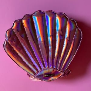 Skinny dip Pink Holographic Shell Crossbody Bag